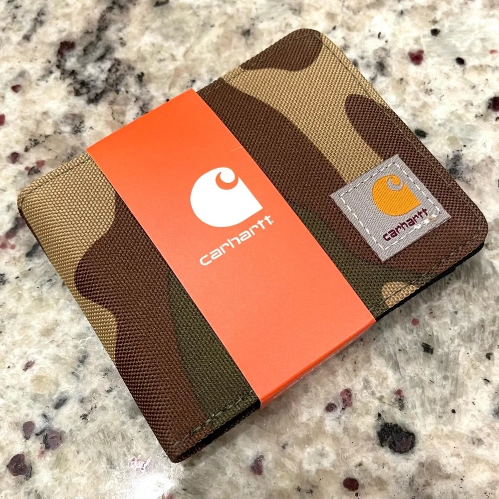 Cathartt Mens Bifold Camouflage Canvas Wallet